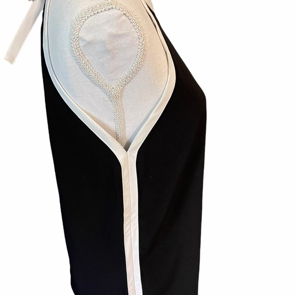 Zara Woman Black Tank with White Piping Detail - M - Picture 6 of 9